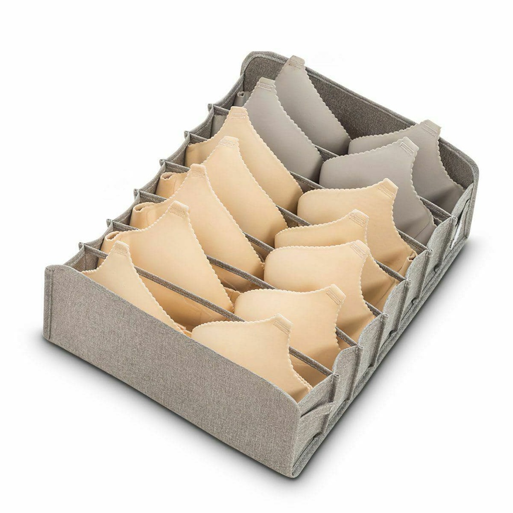 منظم أدراج لتنظيم الملابس الداخلية والجوارب وربطات العنق قماش 3 قطع قابل للطي