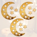 طقم زينة رمضان 11 قطعة  اشكال مختلفة مع دبل فيس و رباط لتعلقيها او لزقها من الكارتون