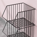 تربو معدني 4 دور لحمل وتنظيم أدوات المطبخ والحمام مزود بعجلات لسهولة الحركة