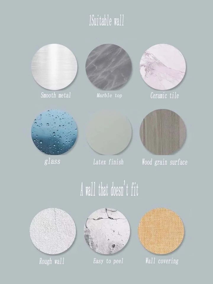 رف معدني لتنظيم وترتيب ادوات المطبخ والحمام مزود ب 4 هوك ولزق دابل فيس