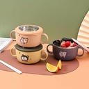 لانش بوكس بحلة استانليس ستيل بغطاء محكم الغلق ومعلقة لسهولة تناول الطعام للمدارس والجامعات والعمل بيد