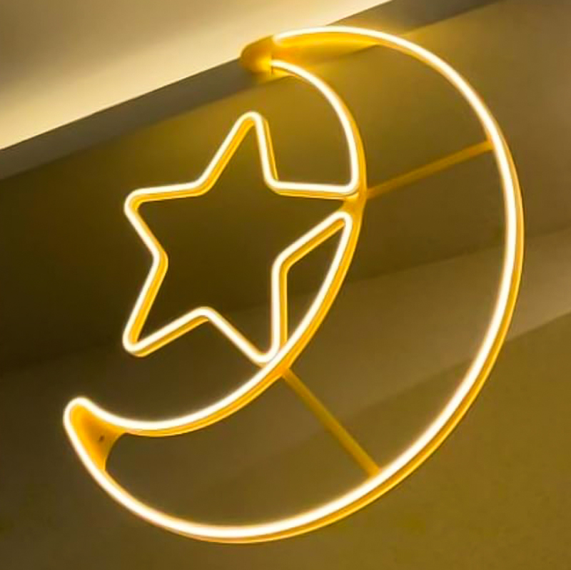 هلال ونجمة ليد