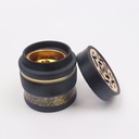 مبخرة خط عربي بغطاء مزخرف مطلي باللون الجولد من الخزف