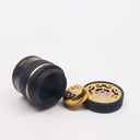 مبخرة خط عربي بغطاء مزخرف مطلي باللون الجولد من الخزف