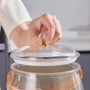 ديسبنسر عصائر محمول 5 لتر بلاستيك شفاف بغطاء مانع للتسرب وحنفية لسهولة الاستخدام