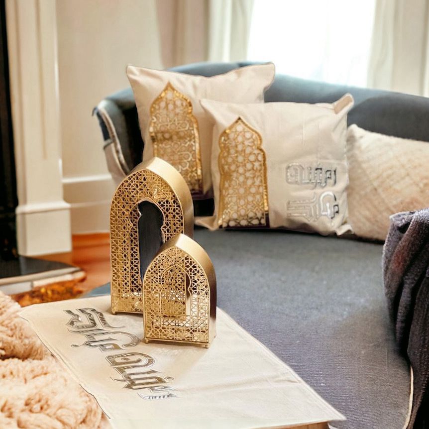 شمعدان جامع جولد لديكور البيت وإضافة أجواء رمضانية