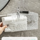 علبة مناديل اكليريك بدبدوب ثري دي لغرف النوم والأطفال والحمام بلزق دبل فيس قوي