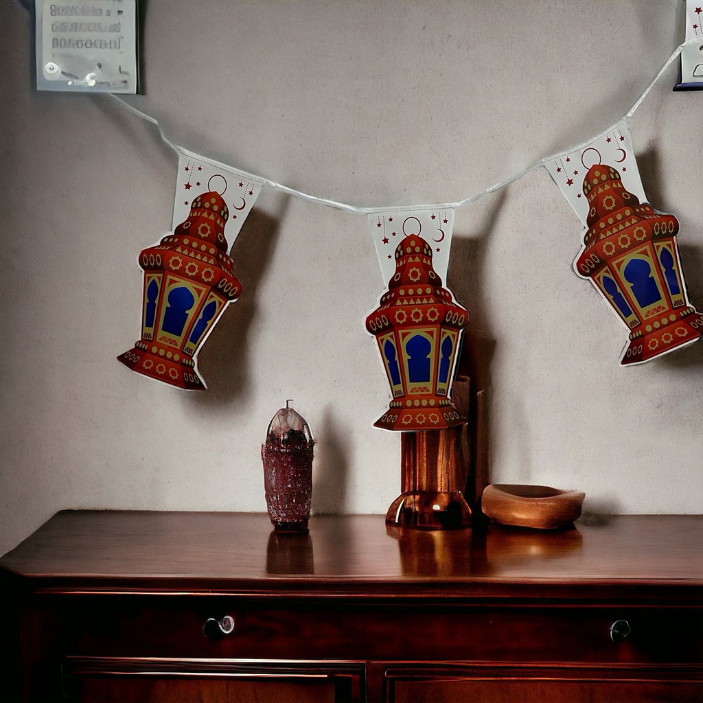 فرع زينة فوانيس 3 متر لتجديد وتغير الديكور والأحتفال بالشهر الكريم