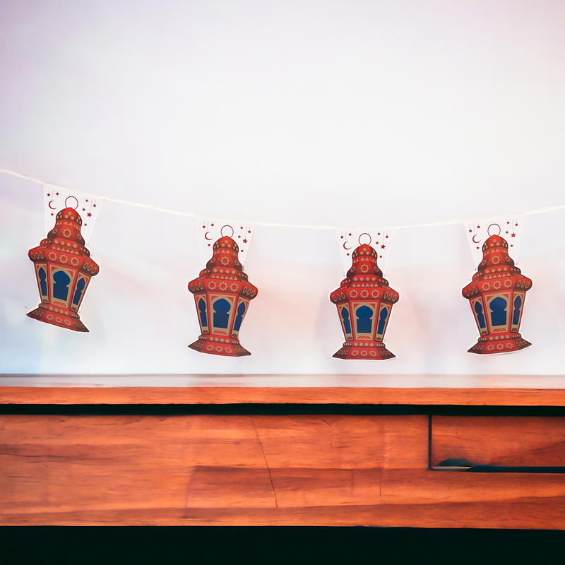 فرع زينة فوانيس 3 متر لتجديد وتغير الديكور والأحتفال بالشهر الكريم