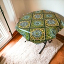 سفرة رمضان بلاستيك بتصميم خيامي قابل للتنظيف واعادة الاستخدام لاجواء رمضان