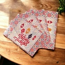 مفارش ثلاجة رمضانية 4 قطع بأشكال وألوان مختلفة قابل للغسيل