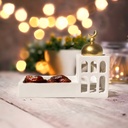 تمرية وشمعدان 2 في 1 لتقديم التمر والمكسرات والشوكولاتة للضيوف ولديكور رمضاني مميز