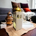 مئذنة مضيئة وبصوت لتجديد الديكور وإضفاء أجواء رمضانية مميزة من الجبس