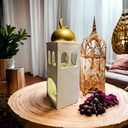 مئذنة مضيئة وبصوت لتجديد الديكور وإضفاء أجواء رمضانية مميزة من الجبس