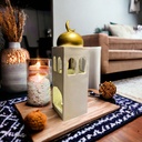 مئذنة مضيئة وبصوت لتجديد الديكور وإضفاء أجواء رمضانية مميزة من الجبس