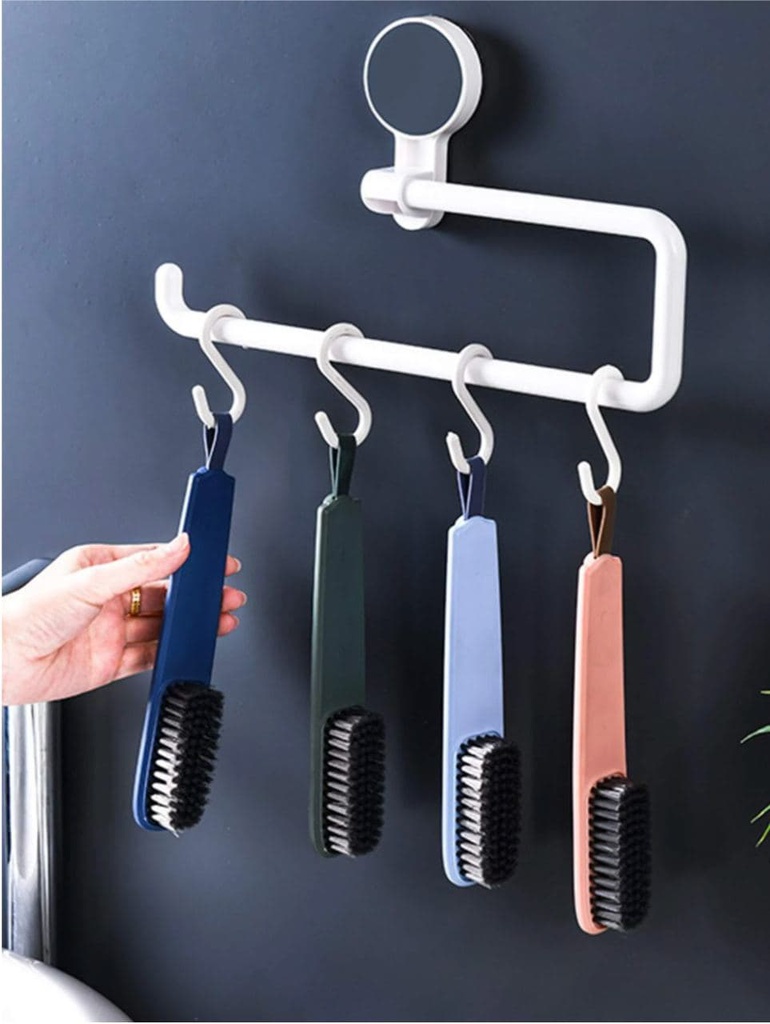 فرشة تلميع وتنظيف الأحذية كثيفة الشعيرات