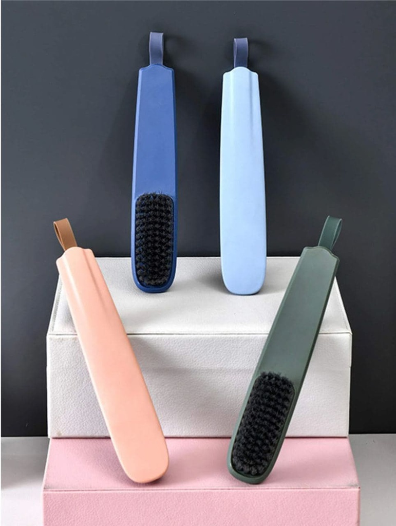 فرشة تلميع وتنظيف الأحذية كثيفة الشعيرات