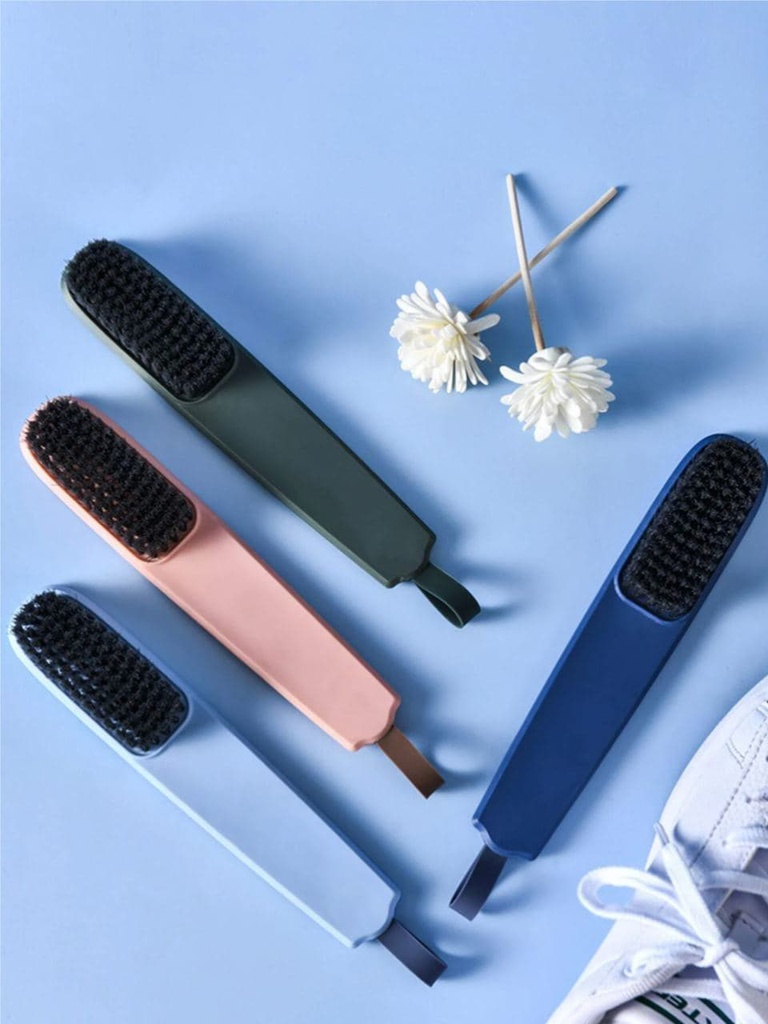 فرشة تلميع وتنظيف الأحذية كثيفة الشعيرات