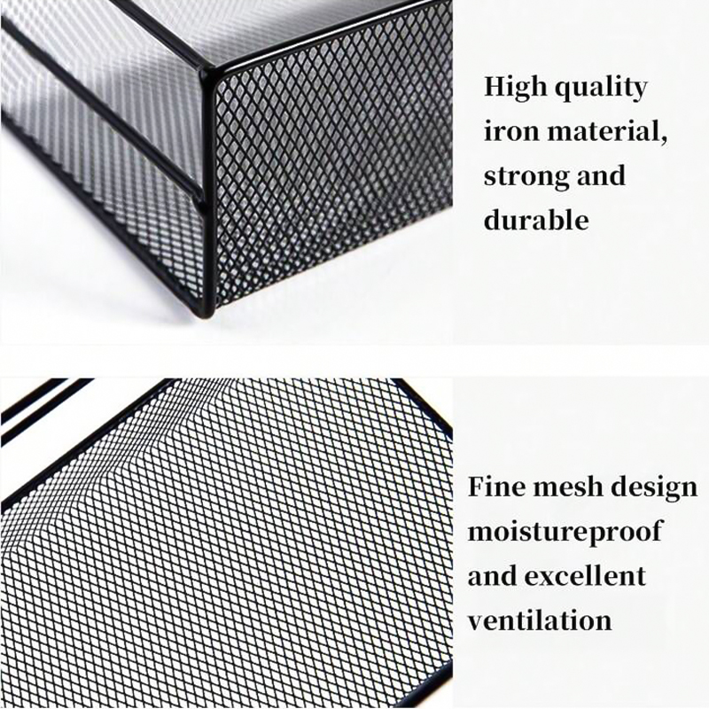 رف منظم وحامل لأدوات المطبخ والحمام بهوكات ورف حامل للمناديل من المعدن بلزق دبل فيس قوي
