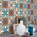 ستيكر لاصق بأشكال هندسية لسيراميك المطبخ او الحمام باشكال وألوان مختلفة مقاوم للماء والرطوبة