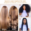 مشط كهربائي  سيراميك لفرد الشعر و الذقن بسهولة للرجال و النساء تعمل ب 4 مستويات حرارة