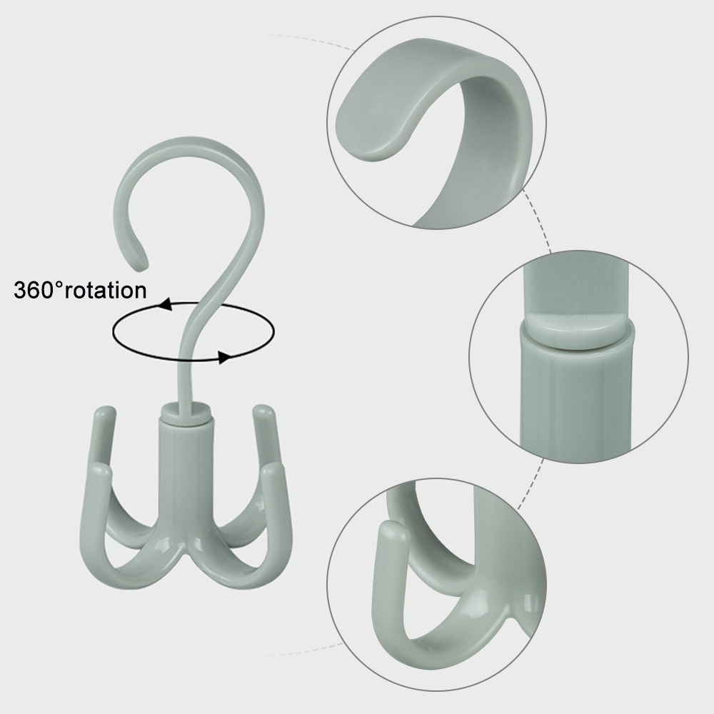 شماعة هوك دواره  لتعليق الملابس والشنط والكرافتات لتنظيم وتوفير المساحة في الدولاب