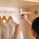 شماعة هوك دواره  لتعليق الملابس والشنط والكرافتات لتنظيم وتوفير المساحة في الدولاب