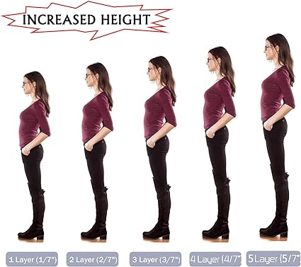 كعب تطويل سيليكون لراحة القدم و التطويل حتى 4 سم لراحه الظهر والعمود الفقري