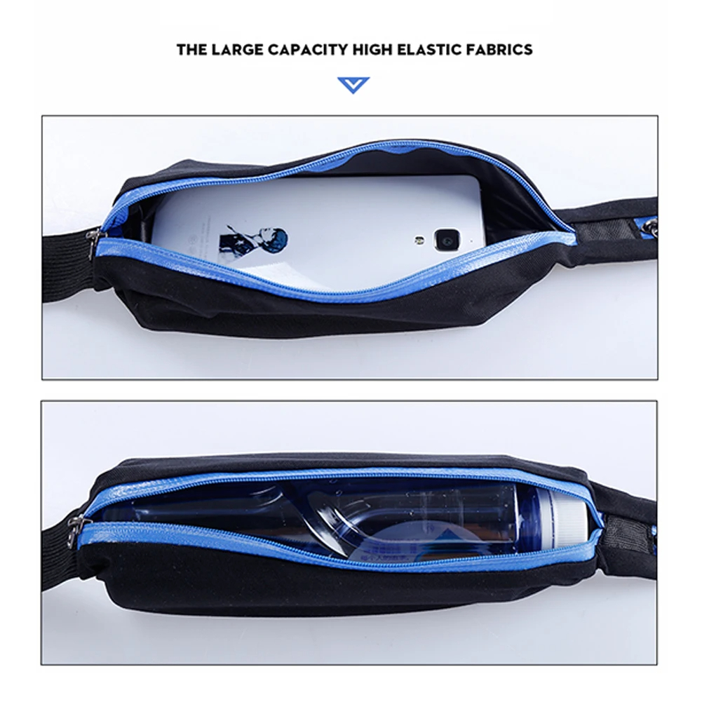 حزام وسط ليكرا  حزام امان يستخدم كحقيبة لحفظ فلوسك وجوز سفرك وبطاقتك  للرجال والنساء