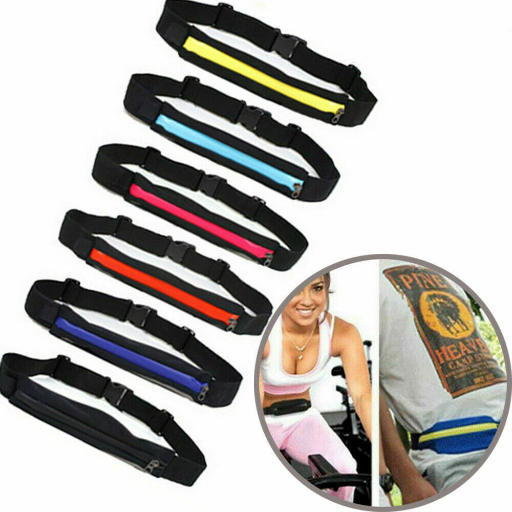 شنطة وسط بحزام قابل لتعديل المقاس لحمل الموبايل والمتعلقات الشخصية وقت الجري وركوب الدراجات والجيم