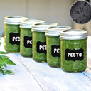 بكرة استيكر كتابة لاصق وتربروف للتحديد و التصنيف للبرطمانات و التوابل و علب التخزين