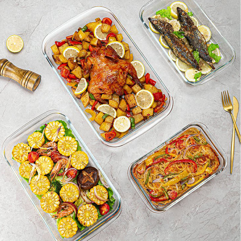 طقم صواني فرن بايركس حراري 3 قطع بمقاسات مختلفة  لحمل وتقديم الطعام علي السفرة بشكل شيك