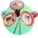 طبلة مسحراتي رمضان للأطفال وعصاية بالوان واشكال مختلفة