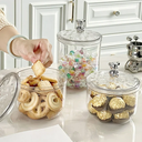 برطمان اكليريك 1400 ملي بغطاء محكم الغلق مزين بدبدوب لحفظ الكاندي والكورن فليكس والحلوي‏