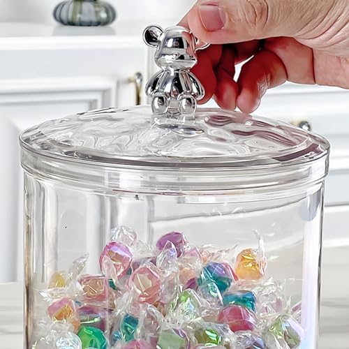 برطمان اكليريك 1400 ملي بغطاء دبدوب محكم الغلق لحفظ وتقديم الكاندي والحلوي والكورن فليكس‏