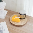 كوستر  5 قطع خشب طبيعي دائري لحمل الاطباق و الحلل للسفرة و المطبخ