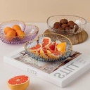 طبق اكليريك علي شكل قلب لحمل وتقديم الفواكه والخضروات والسلطات للضيوف بشكل شيك