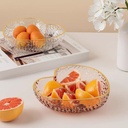 طبق اكليريك علي شكل قلب لحمل وتقديم الفواكه والخضروات والسلطات للضيوف بشكل شيك