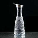 زجاجة مياه 1100ملي اكيليريك شفاف بغطاء محكم الغلق لتقديم المياةو العصائر والمشروبات في رمضان