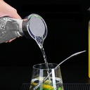 زجاجة مياه 1100ملي اكيليريك شفاف بغطاء محكم الغلق لتقديم المياةو العصائر والمشروبات في رمضان