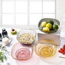 طبق اكليريك مربع بقاعدة دوارة 360 درجة لحمل و تقديم الفواكه و الستالي للضيوف بشكل شيك و مختلف