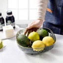 طبق اكليريك مربع بقاعدة دوارة 360 درجة لحمل و تقديم الفواكه و الستالي للضيوف بشكل شيك و مختلف