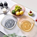 طبق اكليريك مربع بقاعدة دوارة 360 درجة لحمل و تقديم الفواكه و الستالي للضيوف بشكل شيك و مختلف