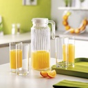 شفشق اكليريك 1 لتر لتقديم المشروبات والعصائر الرمضانية بغطاء محكم الغلق ويد