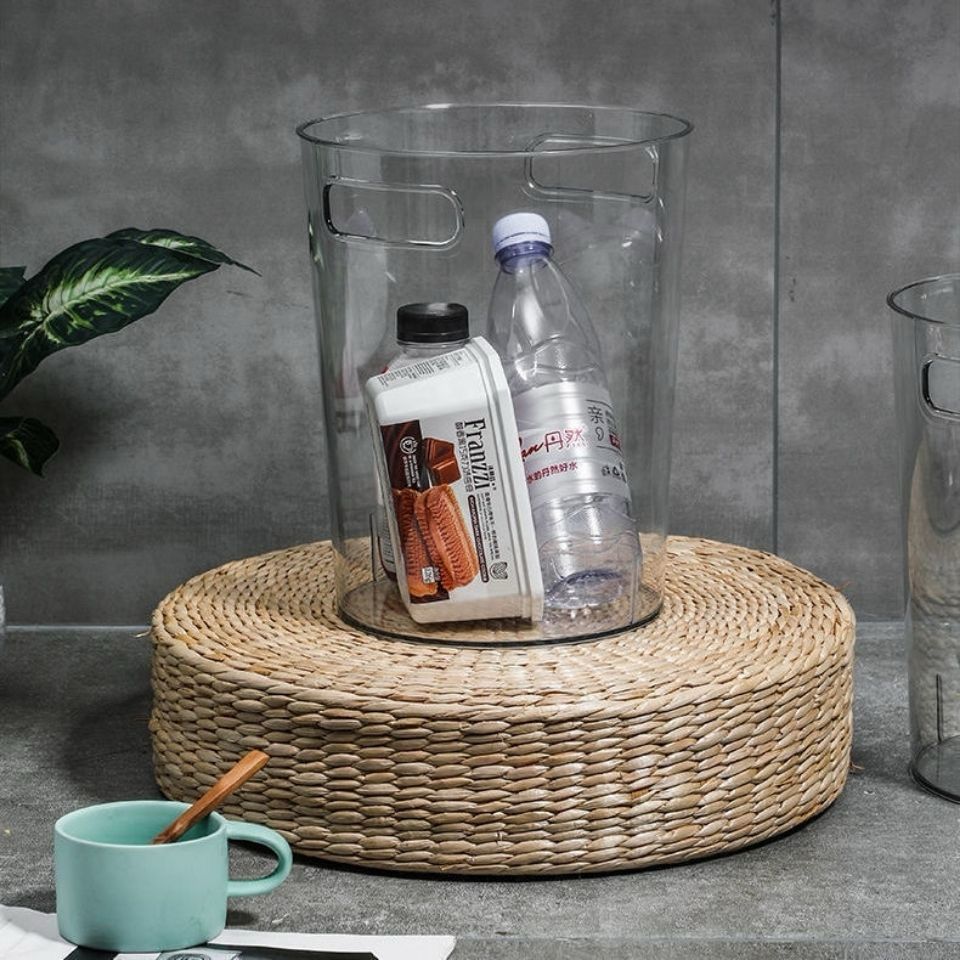 باسكت قمامة اكليريك لغرف النوم والأطفال والليفنج والمطبخ والحمام بيد