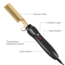 مشط سيراميك كهربائي لتنعيم وفرد الشعر ب 3 درجات حرارة مختلفة قابلة للتعديل حسب الرغبة