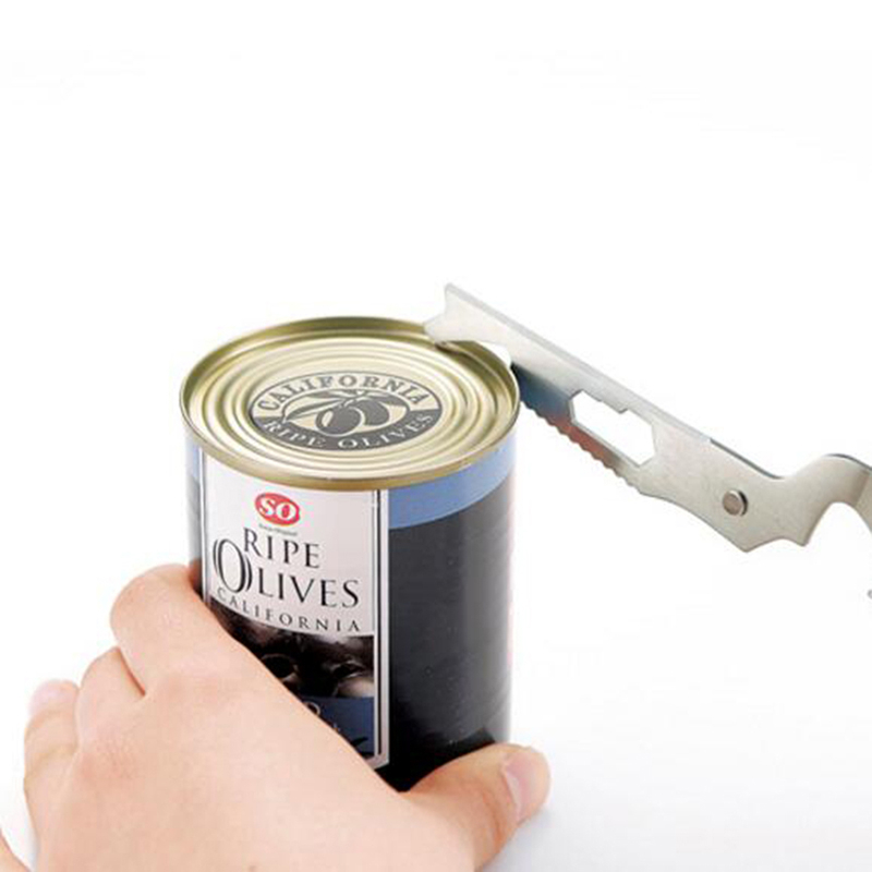 مقص وقشارة وكسارة بندق وفاتح للزجاجات والعلب ومفك استانليس ستيل غير قابل للصدأ