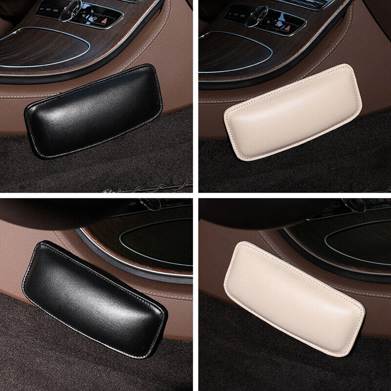 وسادة سيارة ميني جلد مبطنة لراحة الركبة والكوع أثناء القيادة مزودة بدبل فيس لسهولة اللصق