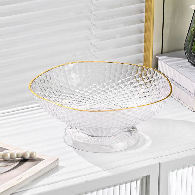 طبق اكليريك بقاعدة قابلة للفك لحمل وتقديم الفواكه والخضروات للضيوف بشكل شيك