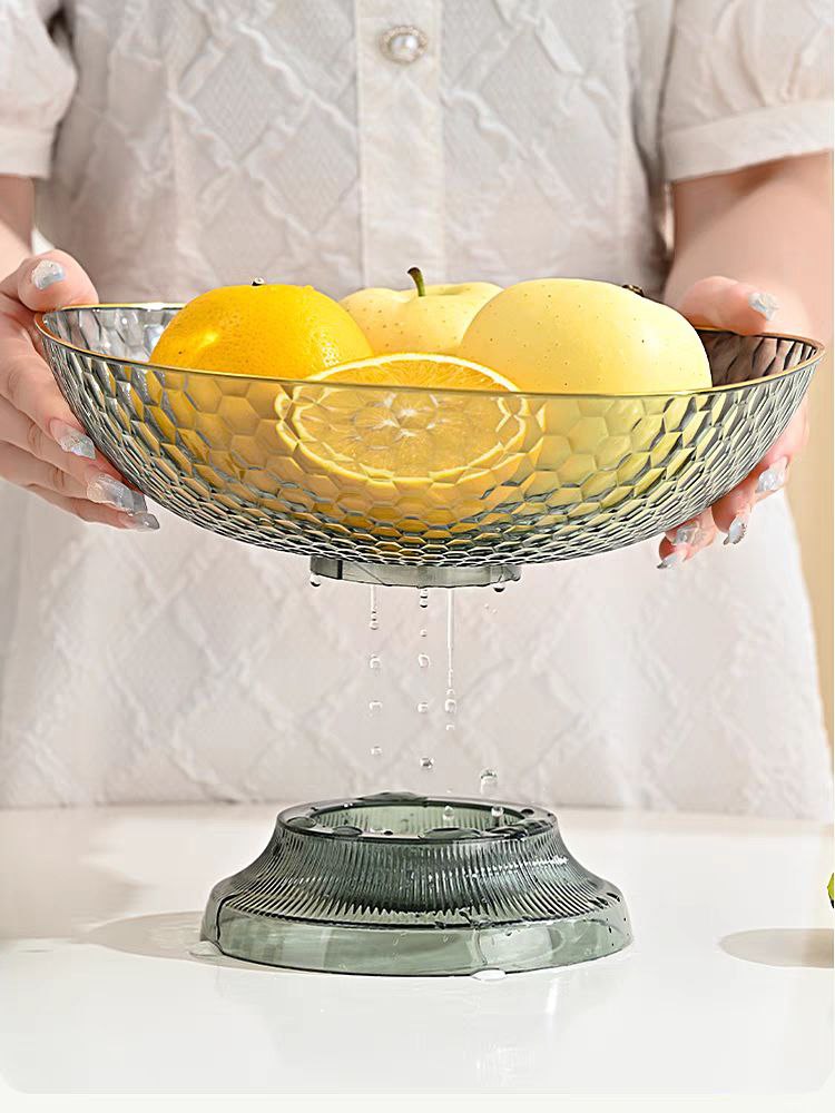 طبق اكليريك بقاعدة قابلة للفك لحمل وتقديم الفواكه والخضروات للضيوف بشكل شيك